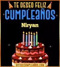 Te deseo Feliz Cumpleaños Niryan